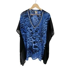 India Boutique Swim Coverup Womens Free Size Beach Resort Cruise Vacation Pool